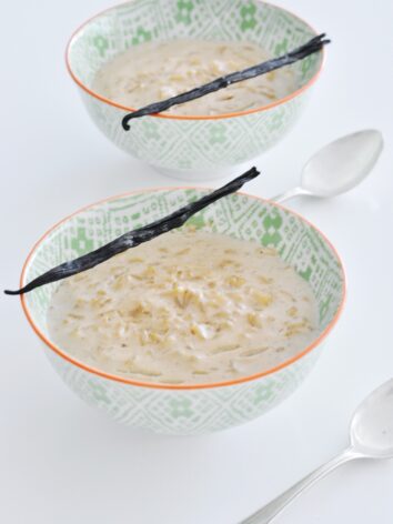 2 healthy rice milk bowls
