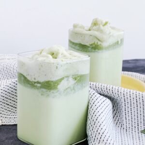 Matcha granite drink