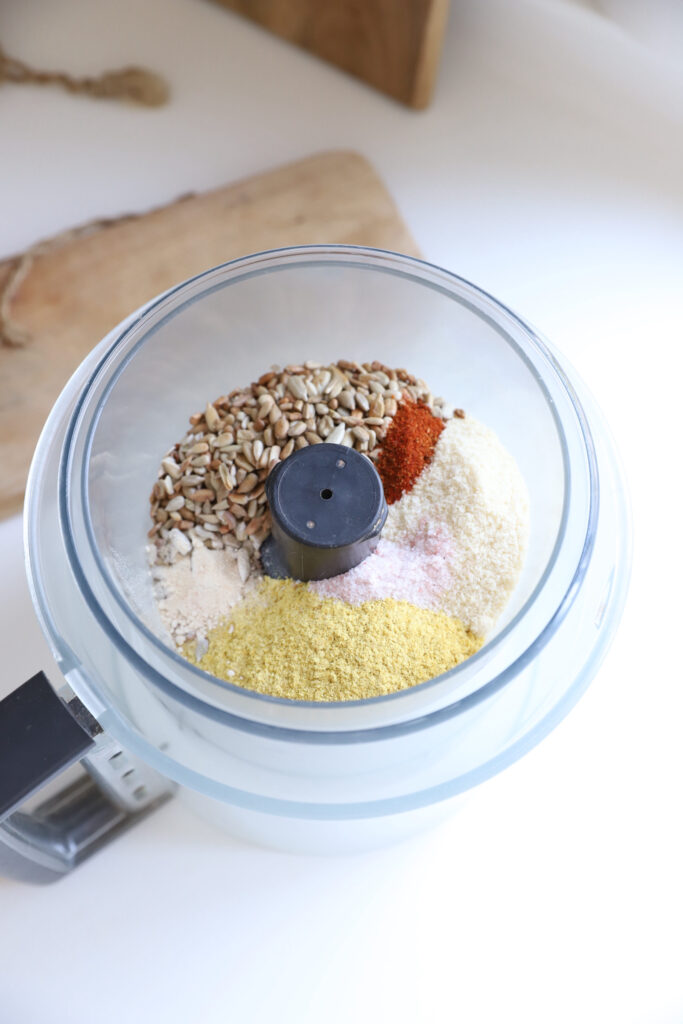 Sunflower and almond vegan parmesan