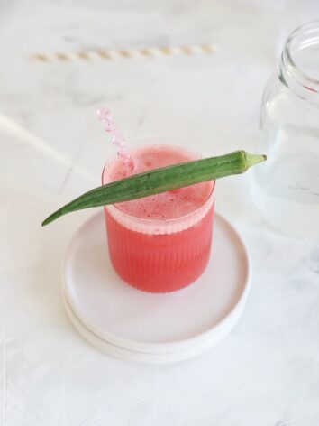 Okra Watermelon Morning Drink
